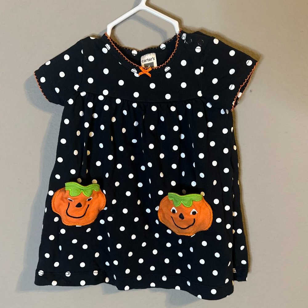 Polka Dot Pumpkin Dress